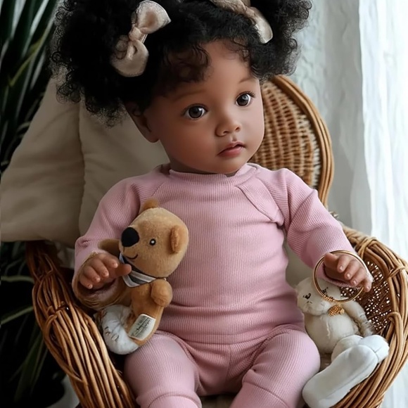 Other - Lifelike Reborn Baby Dolls Daisy Black Girl- 20 Inch Soft Body Realistic-Newborn